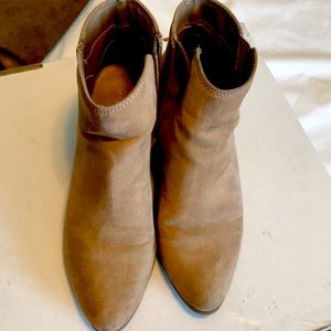 Beige women’s booties
